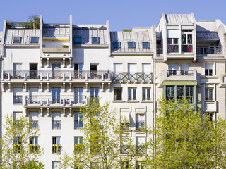 Fototapete - immeubles modernes à Paris