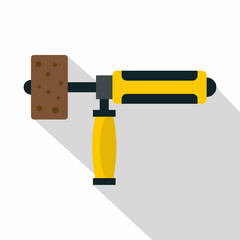 Poster - Precision grinding machine icon, flat style