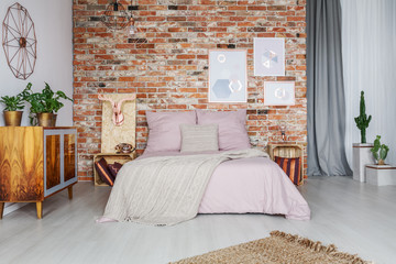 Wall Mural - Comfortable big bed