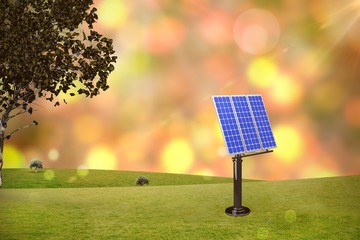 Canvas Print - Composite image of graphic image of 3d solar panel