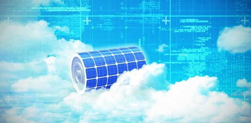 Poster - Digital composite of 3d solar panel