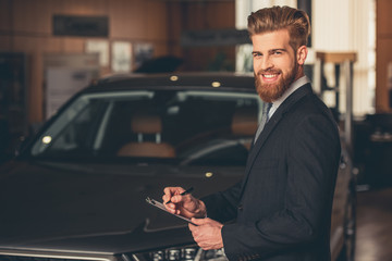 Wall Mural - Visiting car dealership