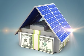 Poster - Digital composite of 3d solar panel