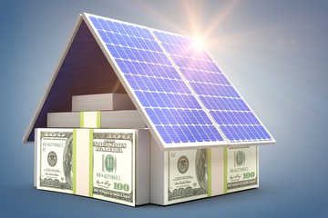 Poster - Digital composite of 3d solar panel