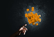 © adam121 - Idea of new technologies and integration presented by cube figure