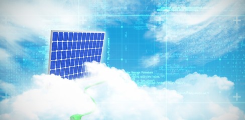 Poster - Digital composite of 3d solar panel