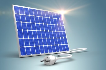 Poster - Digital composite of 3d solar panel