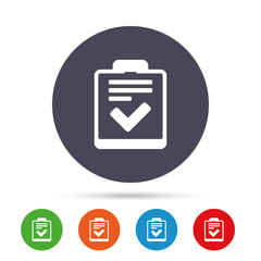 Poster - checklist sign icon. control list symbol.