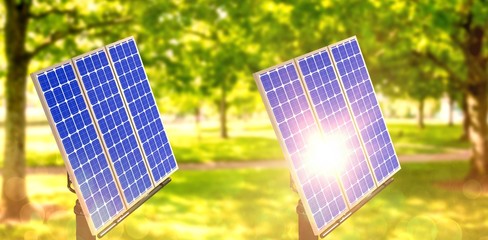 Poster - Digital composite of 3d solar panel