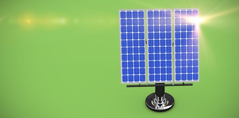Poster - Digital composite of 3d solar panel