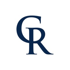Wall Mural - letter r and c logo vector.