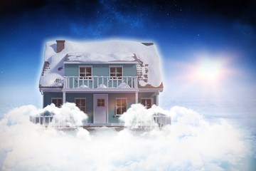 Poster - Digital composite of 3d house