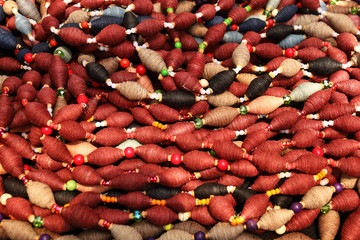 Aufkleber - pile of cotton reels