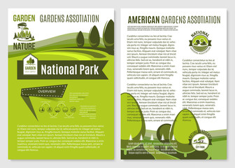 Canvas Print - Vector posters for landscape gardening company