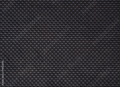 Fotografía black linoleum background, rubber floor pattern