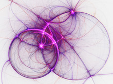 Purple Fractal Swirly Pattern, Digital Artwork For Creative Graphic Design