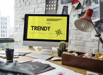 Wall Mural - innovation technology creativity trendy graphic