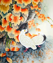 Chinese Traditional Painting Of Birds
