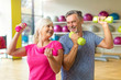 © pikselstock - Mature couple doing fitness exercises