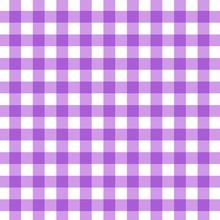 Tartan Plaid Seamless Pattern. Kitchen Checkered Purple Tablecloth Napkin Fabric Background.