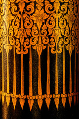 Wall Mural - Thailand striped golden.