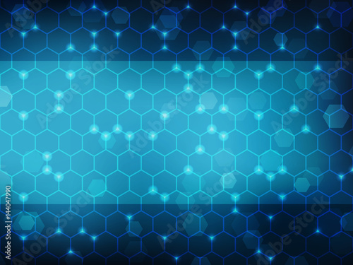 Fotografía Cyber security Concept on Abtract Technology background