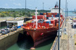 © robertharding - Cargo boats passing the Gatun Locks, Panama Canal, Panama