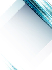 Poster - abstract geometric light blue lines background