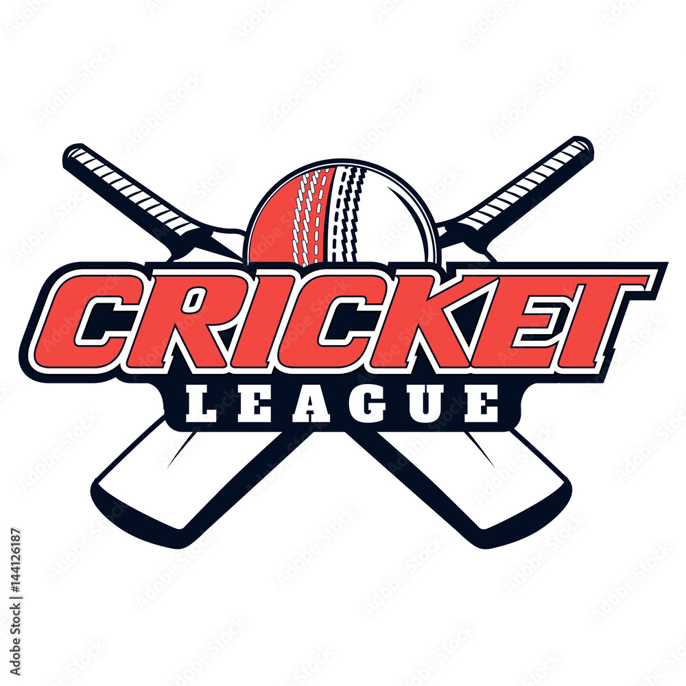 Vector logo for cricket game design, team, commercial, print or web on ...