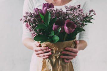 Sticker - Bouquet of tulips 