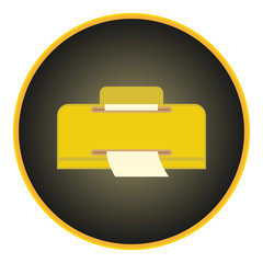 Fototapete - vector image button with Printers