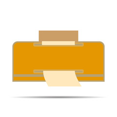 Fototapete - vector image button with Printers