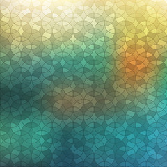 Aufkleber - Abstract background, geometric design, vector illustration. Geometric tesselation of colored surface. Stained-glass window style. Abstract color blur.