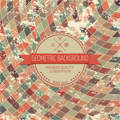 Aufkleber - Abstract background, geometric design, vector illustration. Geometric tesselation of colored surface. Stained-glass window style. Abstract color blur.