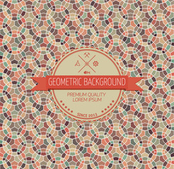 Aufkleber - Abstract background, geometric design, vector illustration. Geometric tesselation of colored surface. Stained-glass window style. Abstract color blur.