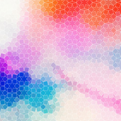 Aufkleber - Abstract background, geometric design, vector illustration. Geometric tesselation of colored surface. Stained-glass window style. Abstract color blur.