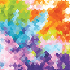 Aufkleber - Abstract background, geometric design, vector illustration. Geometric tesselation of colored surface. Stained-glass window style. Abstract color blur.