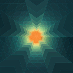 Aufkleber - Abstract background, geometric design, vector illustration. Geometric tesselation of colored surface. Stained-glass window style. Abstract color blur.