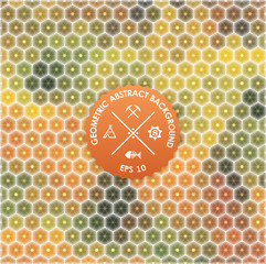 Aufkleber - Abstract background, geometric design, vector illustration. Geometric tesselation of colored surface. Stained-glass window style. Abstract color blur.