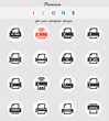 © ayax - print icon set