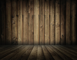 old wooden interior