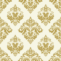 Wall Mural - orient vector classic golden pattern. seamless abstract background with repeating elements. orient b