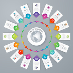 Wall Mural - Business infographic. Vector illustration.