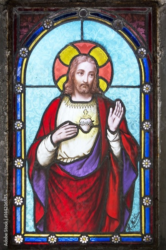 Nowoczesny obraz na płótnie Jesus Fenster