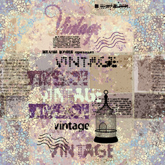 Aufkleber - Vintage grunge pattern