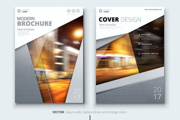 Wall Mural - Corporate business annual report cover, brochure or flyer design. Leaflet presentation. Catalog with Abstract geometric background. Modern publication poster magazine, layout, template. A4 size