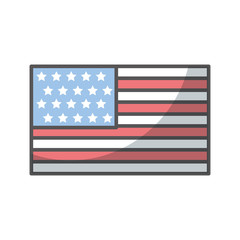 Canvas Print - united states of america flag design