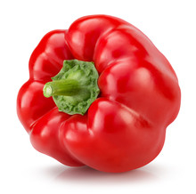 Red Pepper Isolated On A White Background