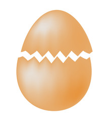 Wall Mural - broken egg  vector symbol icon design.