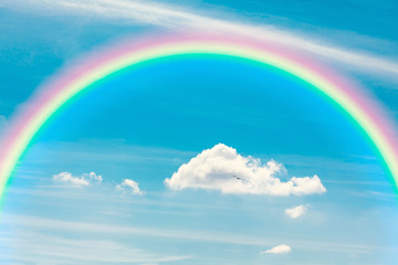 rainbow and clouds